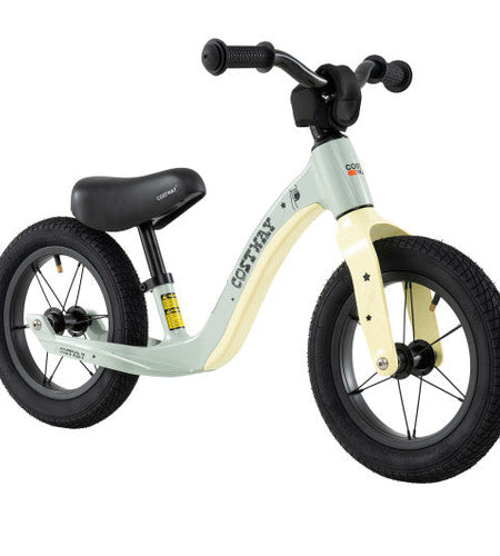 12-Inch Balance Bike with Adjustable Seat and Rotatable Handlebar for Over 36 Months Old-Green