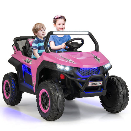 Load image into Gallery viewer, 12V 2-Seater Kids Ride on UTV with Slow Start Function Music-Pink

