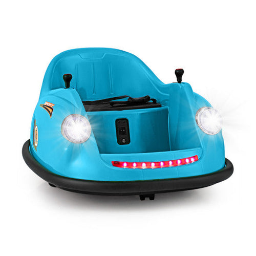 Load image into Gallery viewer, 12V Electric Kids Ride on Bumper Car Battery Powered Bumping Car with Remote Control-Blue
