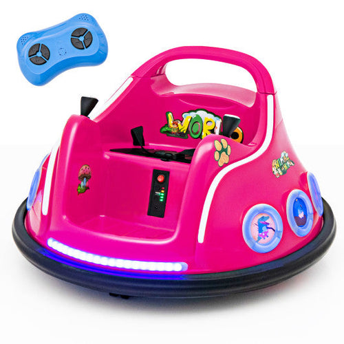 Load image into Gallery viewer, 12V Electric Ride On Car with Remote Control and Flashing LED Lights-Pink
