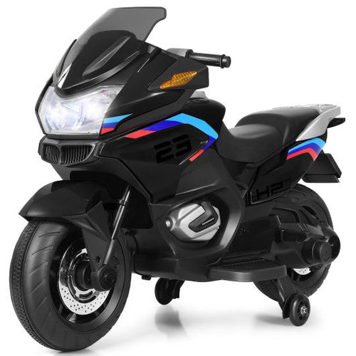 Load image into Gallery viewer, 12V Kids Ride On Motorcycle Electric Motor Bike-Black
