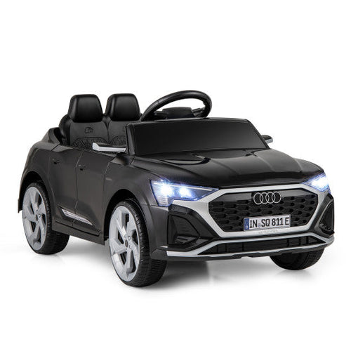 Load image into Gallery viewer, 12V Kids Ride on Car Licensed Audi SQ8 with Remote Control and 3 Speeds-Black
