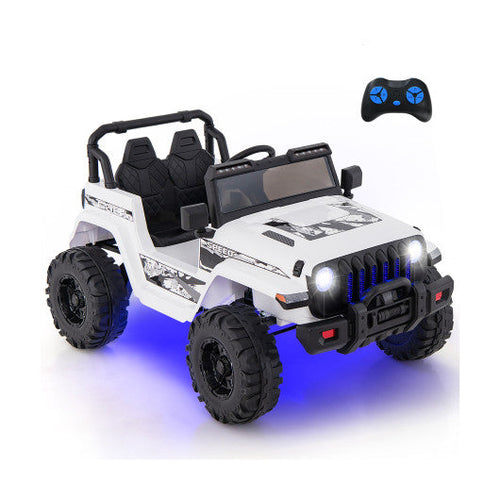 Load image into Gallery viewer, 12V Kids Ride-on Jeep Car with 2.4 G Remote Control-White
