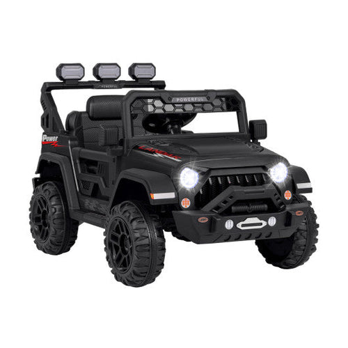 Load image into Gallery viewer, 12V Electric Kids Ride on Truck with Remote Control and Music-Black

