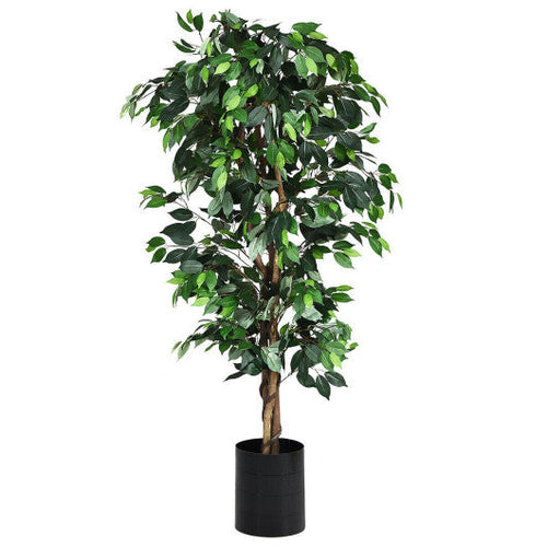 Load image into Gallery viewer, 6 Feet Artificial Ficus Silk Tree
