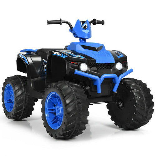 Load image into Gallery viewer, 12V Kids Ride on ATV with LED Lights and Treaded Tires and LED lights-Navy
