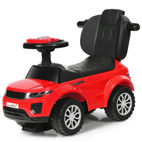 Load image into Gallery viewer, 3 In 1 Ride on Push Car Toddler Stroller Sliding Car with Music-Red

