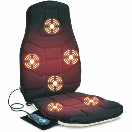 Load image into Gallery viewer, Seat Cushion Massager with Heat and 6 Vibration Motors for Home
