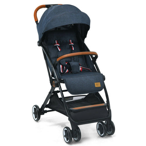 Load image into Gallery viewer, Lightweight Aluminium Frame Baby Stroller with Net-Blue
