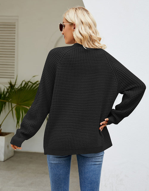 Load image into Gallery viewer, Open Front Long Sleeve Cardigan with Pockets
