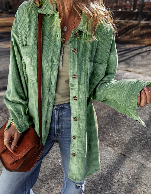 Load image into Gallery viewer, Button Up Long Sleeve Jacket
