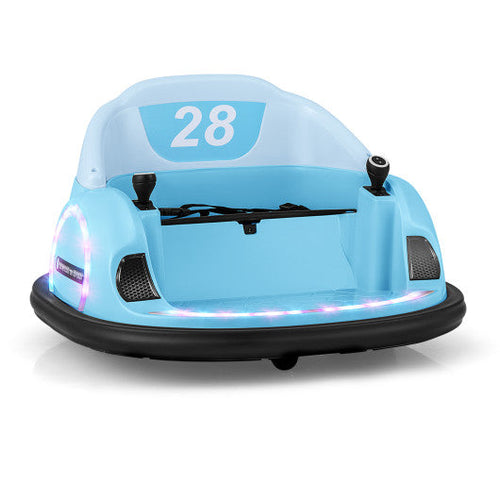 Load image into Gallery viewer, 12V 360° Ride on Bumper Car for Toddlers with Remote Control-Light Blue
