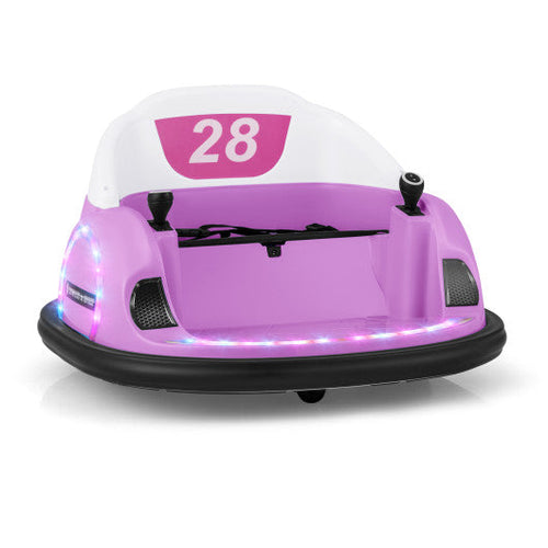 Load image into Gallery viewer, 12V 360° Ride on Bumper Car for Toddlers with Remote Control-Pink
