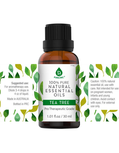 Load image into Gallery viewer, 100% Pure &amp; Natural Tea Tree Essential Oils by Pursonic
