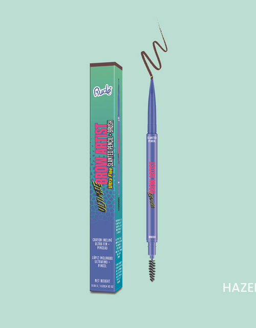Load image into Gallery viewer, RUDE Ultimate Brow Artist Ultra Fine Slanted Pencil &amp; Brush - Hazel
