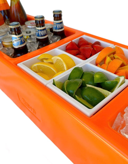 Load image into Gallery viewer, REVO Party Barge Cooler| Orange Burst | Insulated Beverage Tub by REVO COOLERS, LLC
