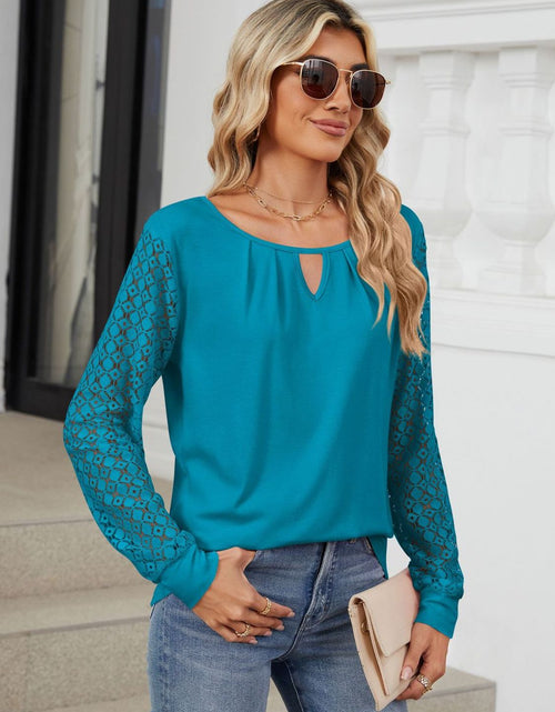 Load image into Gallery viewer, Cutout Round Neck Long Sleeve T-Shirt
