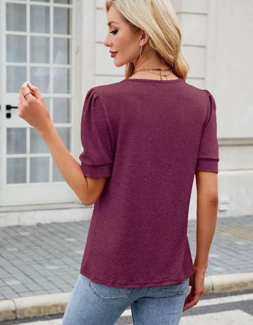 Load image into Gallery viewer, Round Neck Short Sleeve T-Shirt
