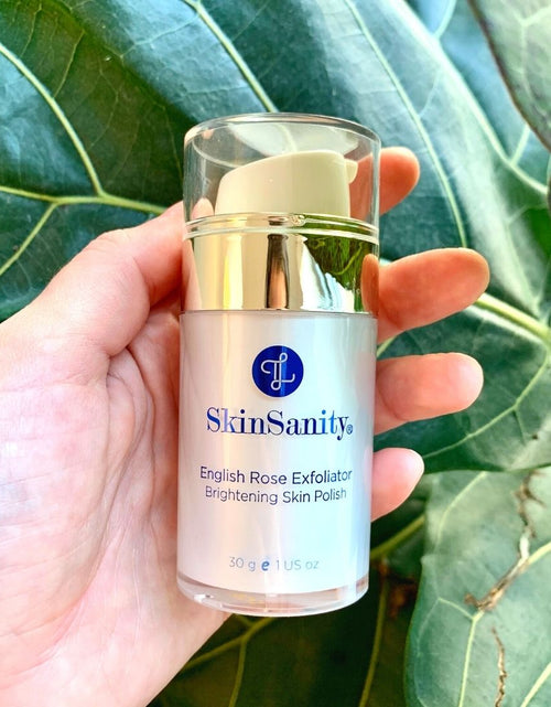 Load image into Gallery viewer, SkinSanity® English Rose Facial Exfoliator Brightening Skin Polish 0.5 oz by Best Clean Beauty
