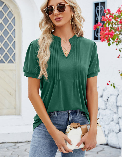Load image into Gallery viewer, Notched Short Sleeve T-Shirt
