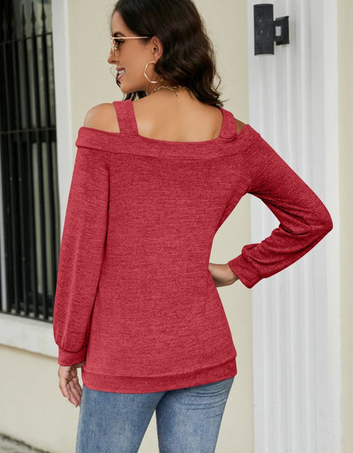 Load image into Gallery viewer, Cutout Cold-Shoulder Top
