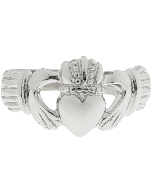 Load image into Gallery viewer, Handcrafted Vintage Ring 18k Gold Irish Claddagh Ring Antique #R1768 Antique Rings Jewelry by PVD Vintage Jewelry
