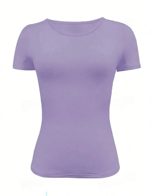 Load image into Gallery viewer, Round Neck Short Sleeve T-Shirt
