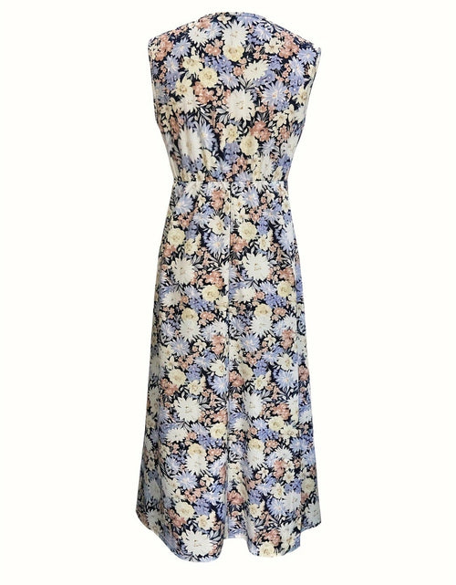 Load image into Gallery viewer, Floral Sleeveless Midi Dress
