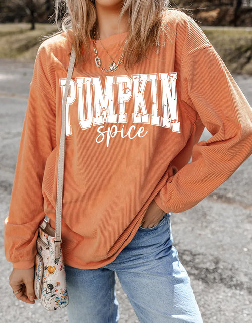 Load image into Gallery viewer, Letter Graphic Long Sleeve Sweatshirt
