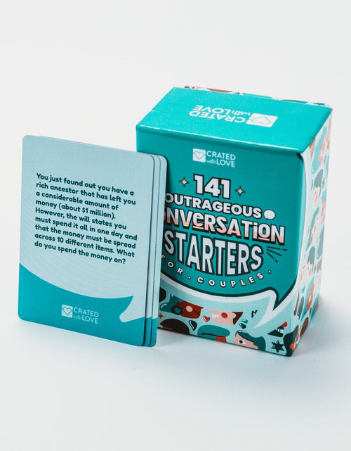 Load image into Gallery viewer, 141 Outrageous Conversation Starters for Couples by Crated with Love
