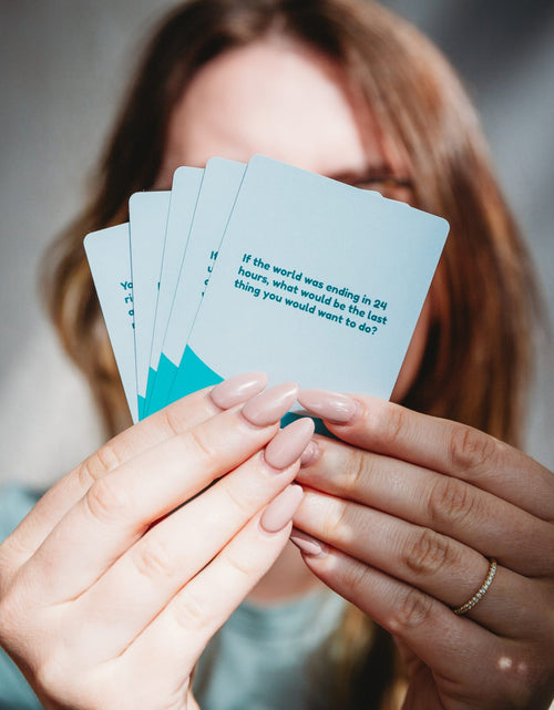 Load image into Gallery viewer, 141 Outrageous Conversation Starters for Couples by Crated with Love
