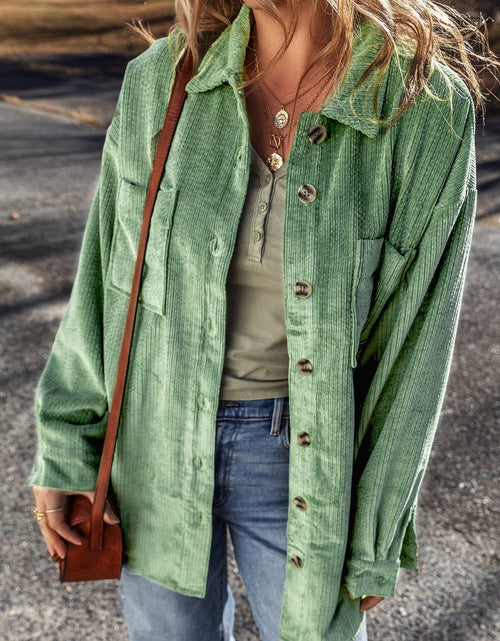 Load image into Gallery viewer, Button Up Long Sleeve Jacket
