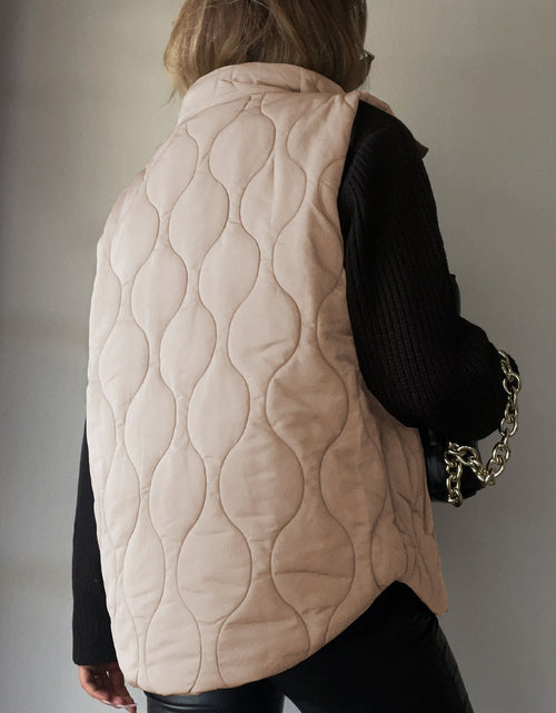 Load image into Gallery viewer, Collared Neck Vest with Pockets

