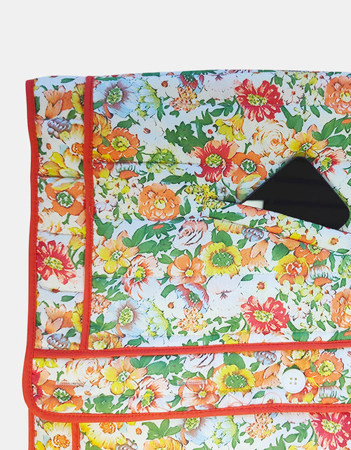 Load image into Gallery viewer, Floral Button Up Long Sleeve Winter Coat
