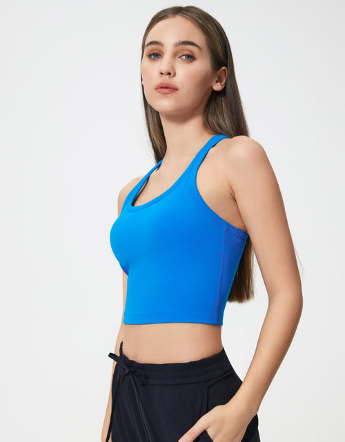 Load image into Gallery viewer, Millennia Scoop Neck Active Tank with Detachable Chest Pads
