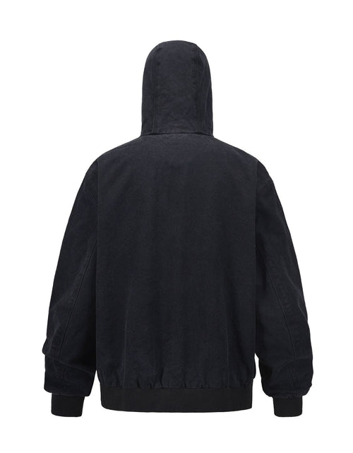 Load image into Gallery viewer, Men's Zip Up Washed Hooded Jacket
