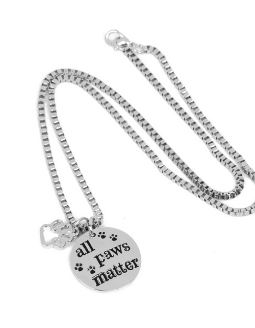 Load image into Gallery viewer, All Paws Matter Pendant Necklace by Furr Baby Gifts
