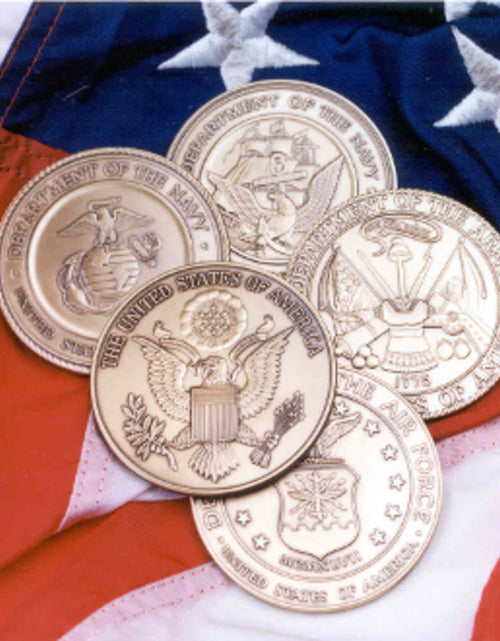 Load image into Gallery viewer, Navy Service Medallion, Brass Navy Medallion. by The Military Gift Store
