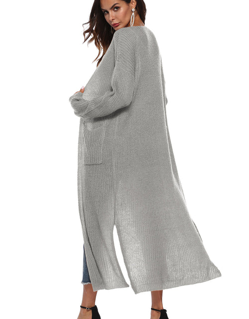 Load image into Gallery viewer, Long Sleeve Open Front Buttoned Cardigan
