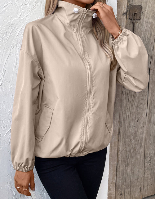 Load image into Gallery viewer, Ivy Lane Pocketed Zip Up Long Sleeve Jacket
