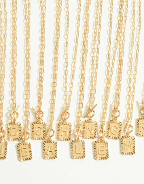 Load image into Gallery viewer, Initial Toggle Necklace by Embellish Your Life
