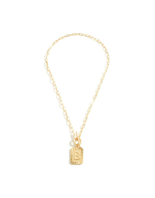 Load image into Gallery viewer, Initial Toggle Necklace by Embellish Your Life
