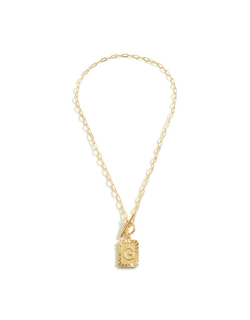 Load image into Gallery viewer, Initial Toggle Necklace by Embellish Your Life
