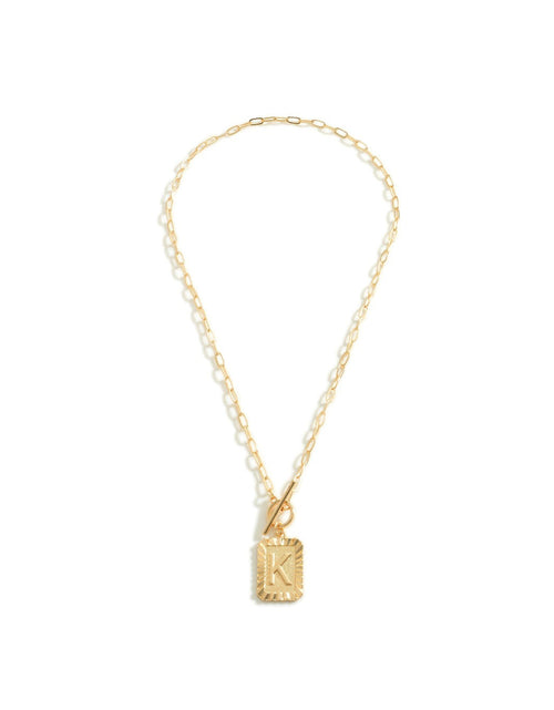 Load image into Gallery viewer, Initial Toggle Necklace by Embellish Your Life
