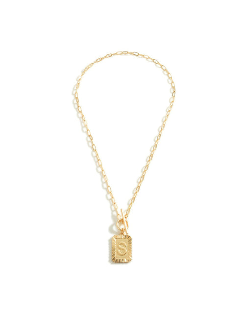 Load image into Gallery viewer, Initial Toggle Necklace by Embellish Your Life
