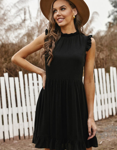 Load image into Gallery viewer, Ruffled Sleeveless Mini Dress
