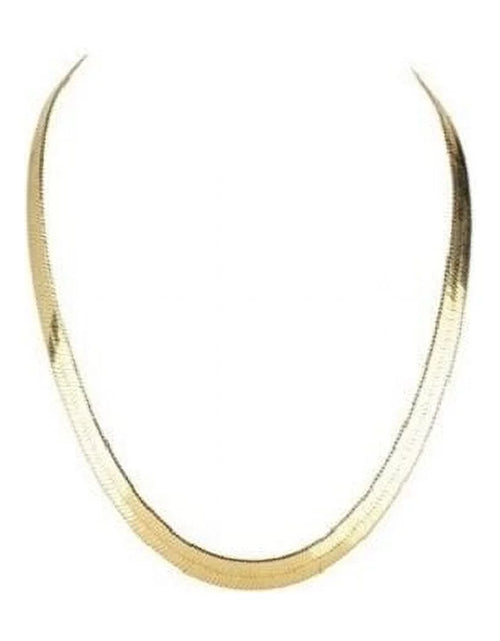 Load image into Gallery viewer, RMZ Gold NYC 14K Flat Snake Choker Necklace 16"
