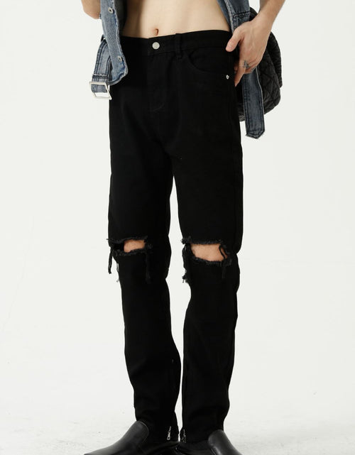 Load image into Gallery viewer, Distressed Mid Rise Jeans with Pockets
