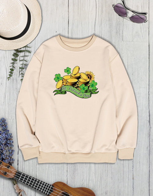 Load image into Gallery viewer, ST. PATRICK'S DAY Graphic Round Neck Sweatshirt
