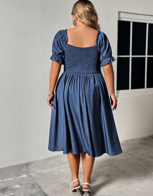 Load image into Gallery viewer, Honey Plus Size Ruched Sweetheart Neck Dress

